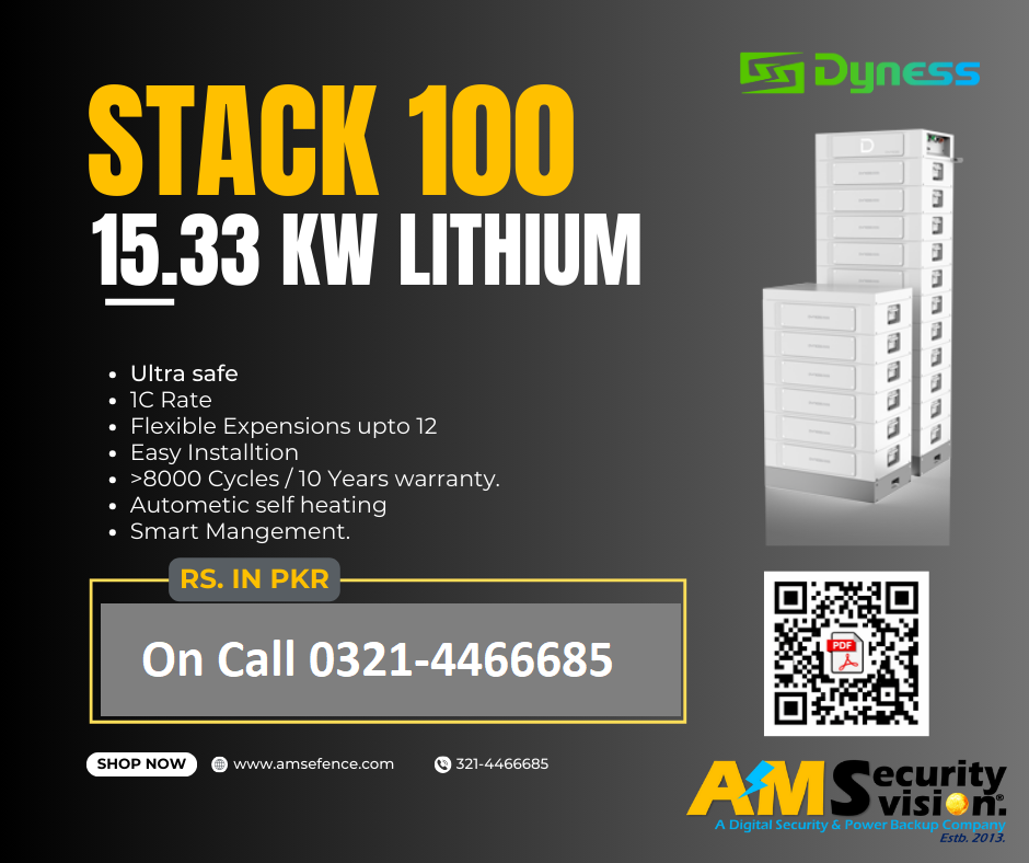 Dyness Stack100 Battery – Features & Datasheet QR Code