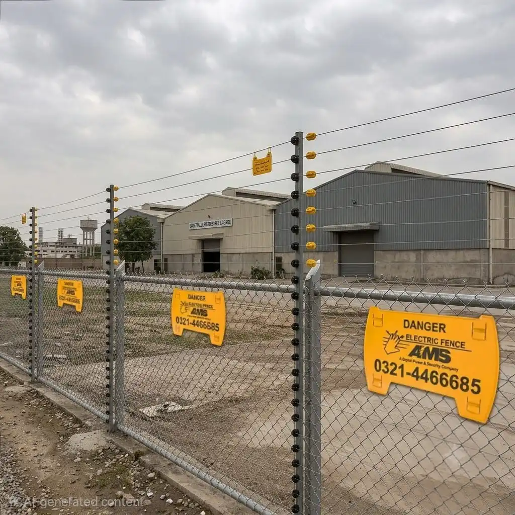 Electric fence for factory and commercial property Pakistan
