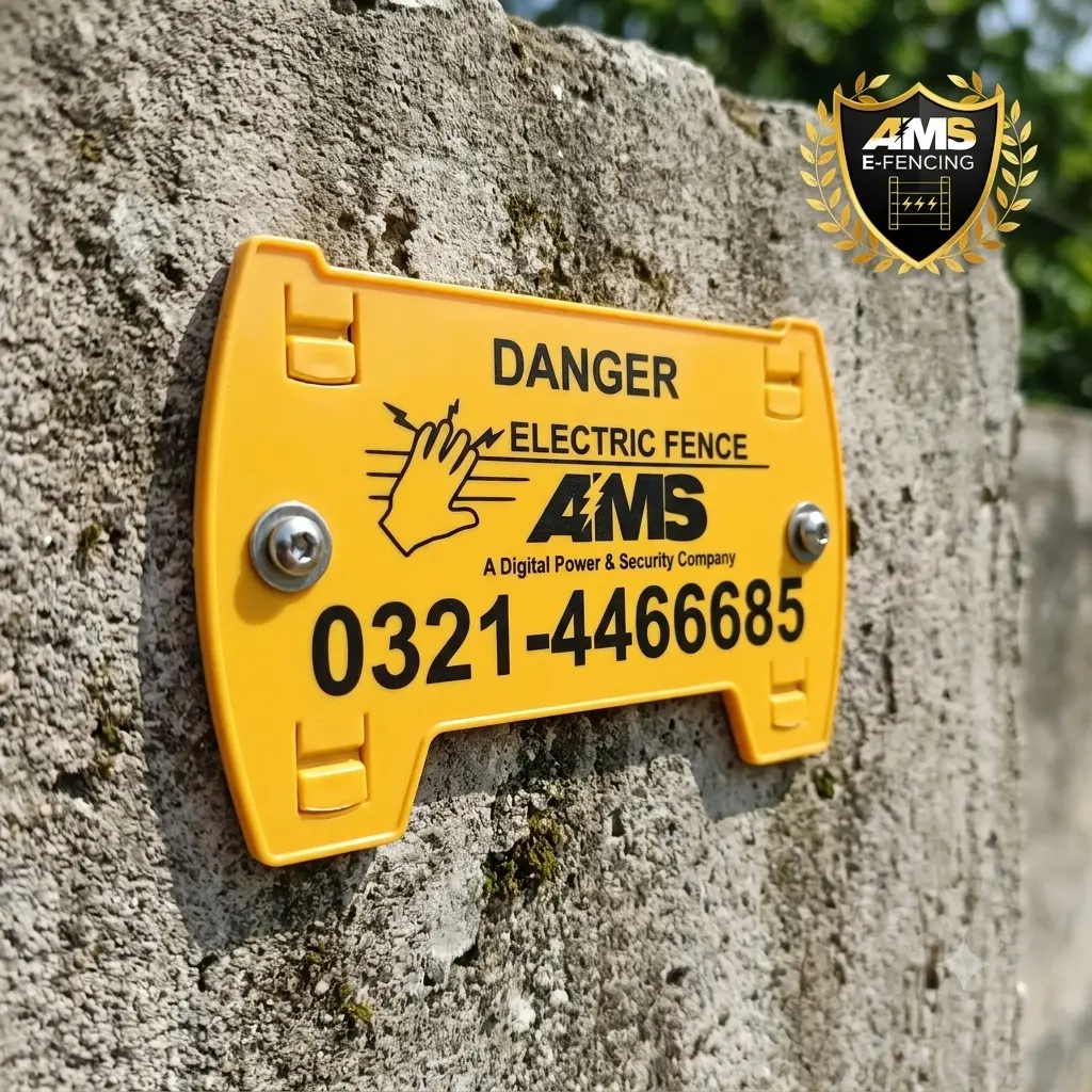Is electric fence legal in Pakistan warning sign requirement