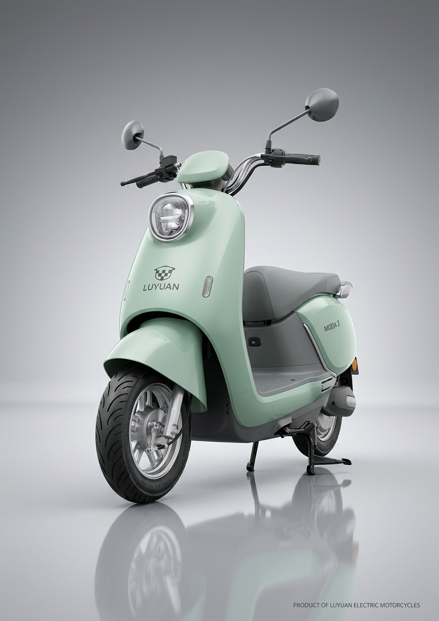 Luyuan MODA 3 mint green electric scooter price in Lahore Pakistan